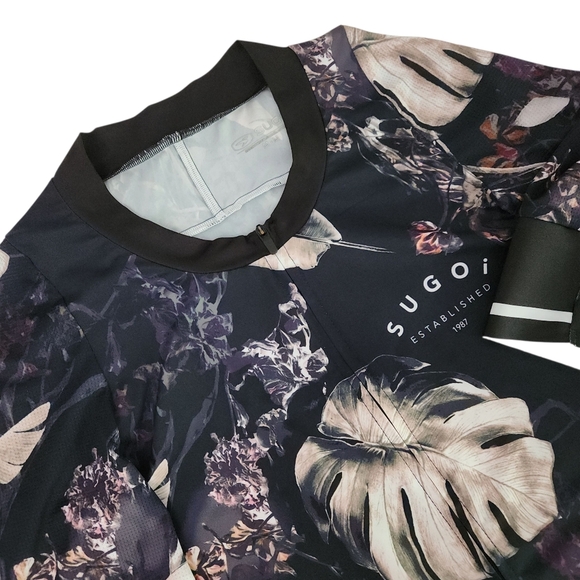 SUGOI RS Pro Cycling cycling Jersey Floral Black Medium - Picture 10 of 15